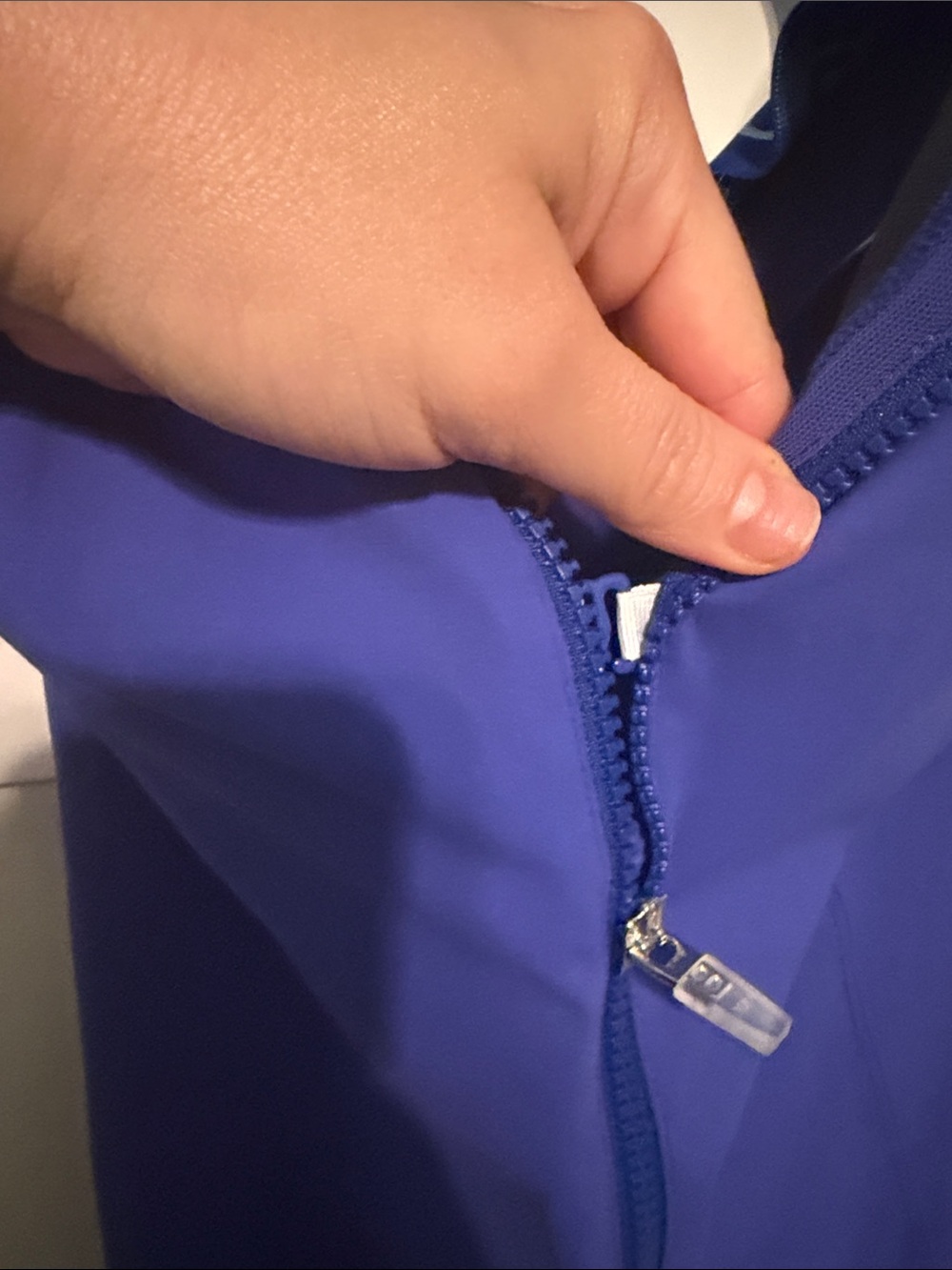 Outdoor Voices Size S/M DD Cup Zip-Front Royal Blue Athletic Mini Dress Tennis - Picture 4 of 9